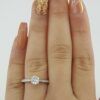 Round Diamond Engagement Ring 0.69 ct 14k White Gold EGL-USA GemID Retail 3,250