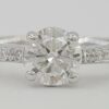 Round Diamond Engagement Ring 0.69 ct 14k White Gold EGL-USA GemID Retail 3,250