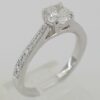 Round Diamond Engagement Ring 0.69 ct 14k White Gold EGL-USA GemID Retail 3,250