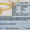 1.38 ct 14K Gold Princess & Round Cut Diamond Halo Engagement Ring EGL Rtl 7k