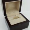 1.38 ct 14K Gold Princess & Round Cut Diamond Halo Engagement Ring EGL Rtl 7k