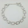 Round Cut Diamond Square Box Tennis Bracelet 8.8 Grams 7" 1.62 ct 14K White Gold