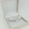 Round Cut Diamond Square Box Tennis Bracelet 8.8 Grams 7" 1.62 ct 14K White Gold