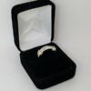 0.70 ct 14K White & Yellow Gold Princess Cut Fashion Wedding Band Ring 6.6 mm