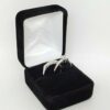 Antique 1.07 ct Old European Diamond Engagement Ring Set Band 14k White Gold GIA