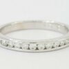 0.2 ct 14K White Gold Round Diamond Channel Set Wedding Band Ring 2.7 mm