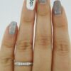 0.2 ct 14K White Gold Round Diamond Channel Set Wedding Band Ring 2.7 mm