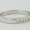 0.2 ct 14K White Gold Round Diamond Channel Set Wedding Band Ring 2.7 mm