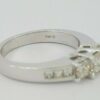 Three Princess Cut Diamond Engagement / Anniversary Ring 1 ct 14k White Gold