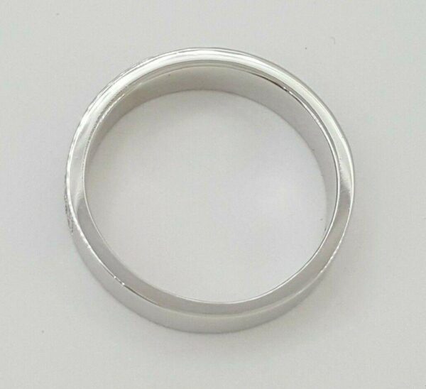 Martin Flyer 0.31 ct Platinum Round Diamond Micro Pave 3 Row Band Ring 4 mm