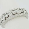 Round Diamond Full Circle Eternity Anniversary Ring 6mm 1 ct 18K White Gold