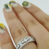 Round Diamond Full Circle Eternity Anniversary Ring 6mm 1 ct 18K White Gold