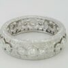 Round Diamond Full Circle Eternity Anniversary Ring 6mm 1 ct 18K White Gold