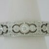 Round Diamond Full Circle Eternity Anniversary Ring 6mm 1 ct 18K White Gold