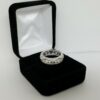 Round Diamond Full Circle Eternity Anniversary Ring 6mm 1 ct 18K White Gold
