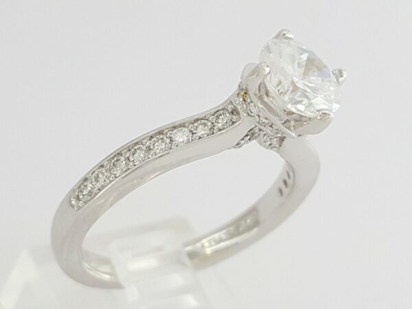 0.33 ct ArtCarved Juliet 14kt Gold Round Semi-Mount Engagement Ring Rtl 1,525