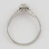 Gabriel & Co Round Cut Diamond Halo 0.69 ct 14K White Gold Engagement Ring