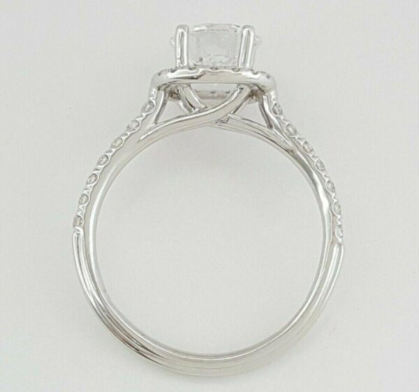 Uneek USM08RD-7RD Halo 14K White Gold Semi-Mount 0.37 ct Engagement Ring