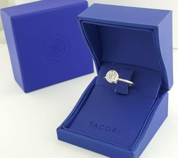 TACORI 300-2RD7 Starlit 18k Gold Bezel Semi-Mount Engagement Ring Rtl 1,910