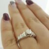 Round Baguette Diamond Engagement Ring 0.88 ct Platinum EGL USA Rtl 3,650