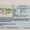 Round Baguette Diamond Engagement Ring 0.88 ct Platinum EGL USA Rtl 3,650
