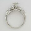 Round Baguette Diamond Engagement Ring 0.88 ct Platinum EGL USA Rtl 3,650