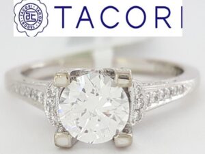 TACORI Simply Tacori 2604RD6 18k Semi-Mount Engagement Ring 0.20 ct Rtl 3,070