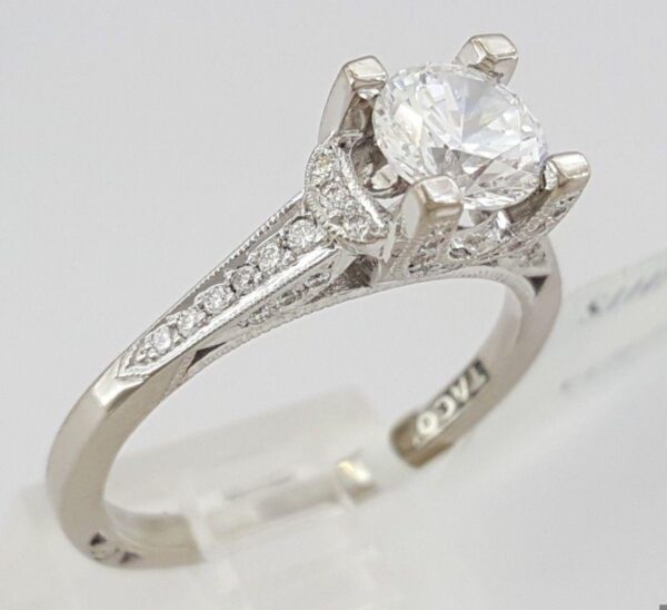 TACORI Simply Tacori 2604RD6 18k Semi-Mount Engagement Ring 0.20 ct Rtl 3,070