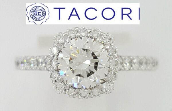 Tacori Full Bloom 37-2CU65 1.77 ct Engagement Ring F/VS1 GIA Ideal 18k Gold