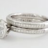 0.28 ct TACORI Starlit 305-25 18k White Semi-Mount Engagement Wedding Ring Set