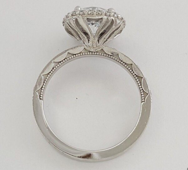 TACORI Blooming Beauties 38-25CU75 18k Gold Semi-Mount Engagement Ring 0.67 ct