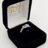 0.25 ct 14k White Gold Round Diamond Solitaire Knot Engagement Ring 3.5 Grams