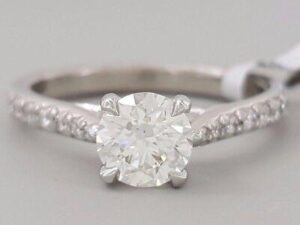 Hearts On Fire HOF 1.20 ct Platinum Round Diamond Engagement Ring AGS Triple 0