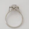 0.97 ct 18K White Gold Cushion Cut Diamond Double Halo Engagement Ring GIA E/VS1