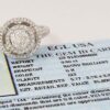 1.40 ct 14K White Gold Round Diamond Halo Engagement Ring EGL-USA Rtl 5,600