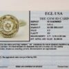 1.40 ct 14K White Gold Round Diamond Halo Engagement Ring EGL-USA Rtl 5,600