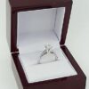 0.82 ct 14K & Platinum Leo Princess Diamond Solitaire Engagement Ring GSI