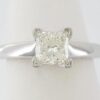 0.82 ct 14K & Platinum Leo Princess Diamond Solitaire Engagement Ring GSI