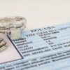 1.17 ct 14k White Gold Princess Cut Diamond Engagement Ring Set EGL Rtl 6,805