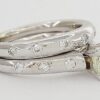 1.17 ct 14k White Gold Princess Cut Diamond Engagement Ring Set EGL Rtl 6,805
