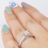Leo Princess Diamond Solitaire Engagement Ring 0.75 ct 14K & Platinum I / SI2