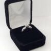 0.60 ct Vintage 14k White Gold Round Brilliant Diamond Engagement / Fashion Ring