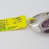 LeVian Pink Sapphires & Diamond Statement Cocktail Ring 18k White Gold 1.90 ct