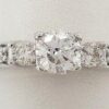 Three-Stone Round Brilliant Cut Diamond 0.73 ct 14K White Gold Engagement Ring
