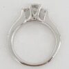 Three-Stone Round Brilliant Cut Diamond 0.73 ct 14K White Gold Engagement Ring
