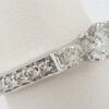Three-Stone Round Brilliant Cut Diamond 0.73 ct 14K White Gold Engagement Ring