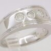 Diamour 0.75 ct 14K White Gold 5 Stone Round Cut Diamond Wedding Ring 9 mm 11.5g