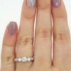 0.71 ct Platinum Round Brilliant Cut Diamond Engagement Ring