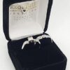 0.48 ct Vintage 14K Gold Round Cut Diamond Engagement / Wedding Band Ring Set