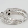0.48 ct Vintage 14K Gold Round Cut Diamond Engagement / Wedding Band Ring Set
